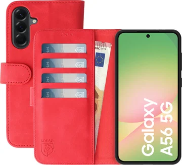 Rosso Element Samsung Galaxy A56 Hoesje Book Case Wallet Rood