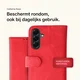 Rosso Element Samsung Galaxy A56 Hoesje Book Case Wallet Rood afbeelding 4