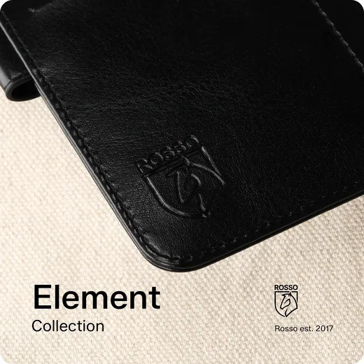 Rosso Element Samsung Galaxy A26 Hoesje Book Case Wallet Zwart afbeelding 15