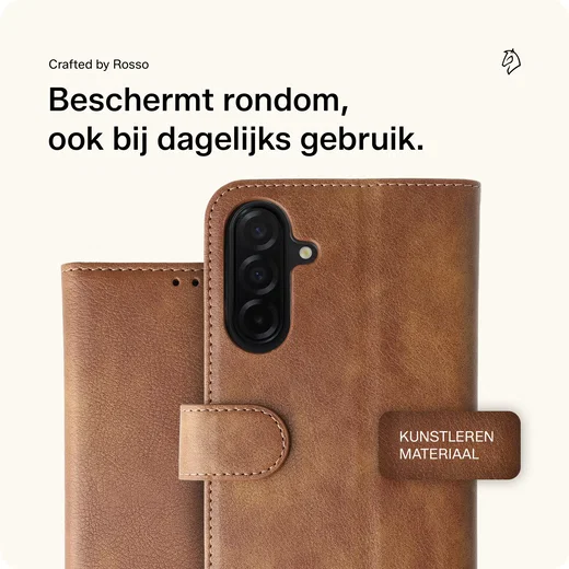 Rosso Element Samsung Galaxy A26 Hoesje Book Case Wallet Bruin afbeelding 3