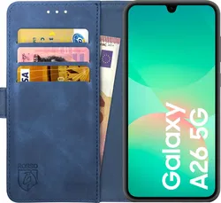 Rosso Element Samsung Galaxy A26 Hoesje Book Case Wallet Blauw afbeelding