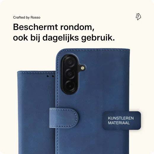 Rosso Element Samsung Galaxy A26 Hoesje Book Case Wallet Blauw afbeelding 3