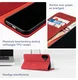 Rosso Element Samsung Galaxy A06 Hoesje Book Case Wallet Rood afbeelding 4