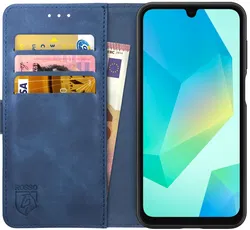 Rosso Element Samsung Galaxy A16 Hoesje Book Case Wallet Blauw afbeelding