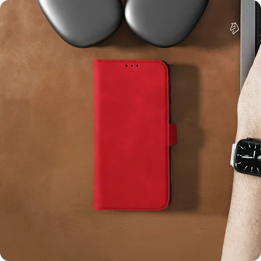 Rosso Element Samsung Galaxy A16 Hoesje Book Case Wallet Rood afbeelding 7