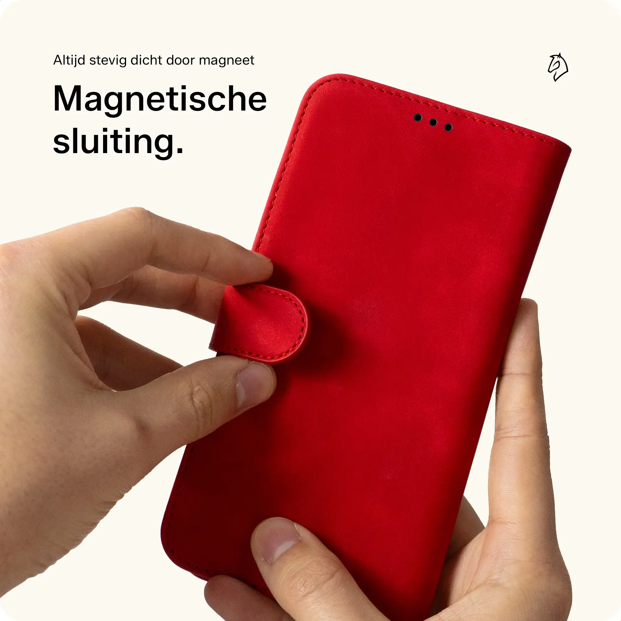 Rosso Element Samsung Galaxy A16 Hoesje Book Case Wallet Rood afbeelding 6