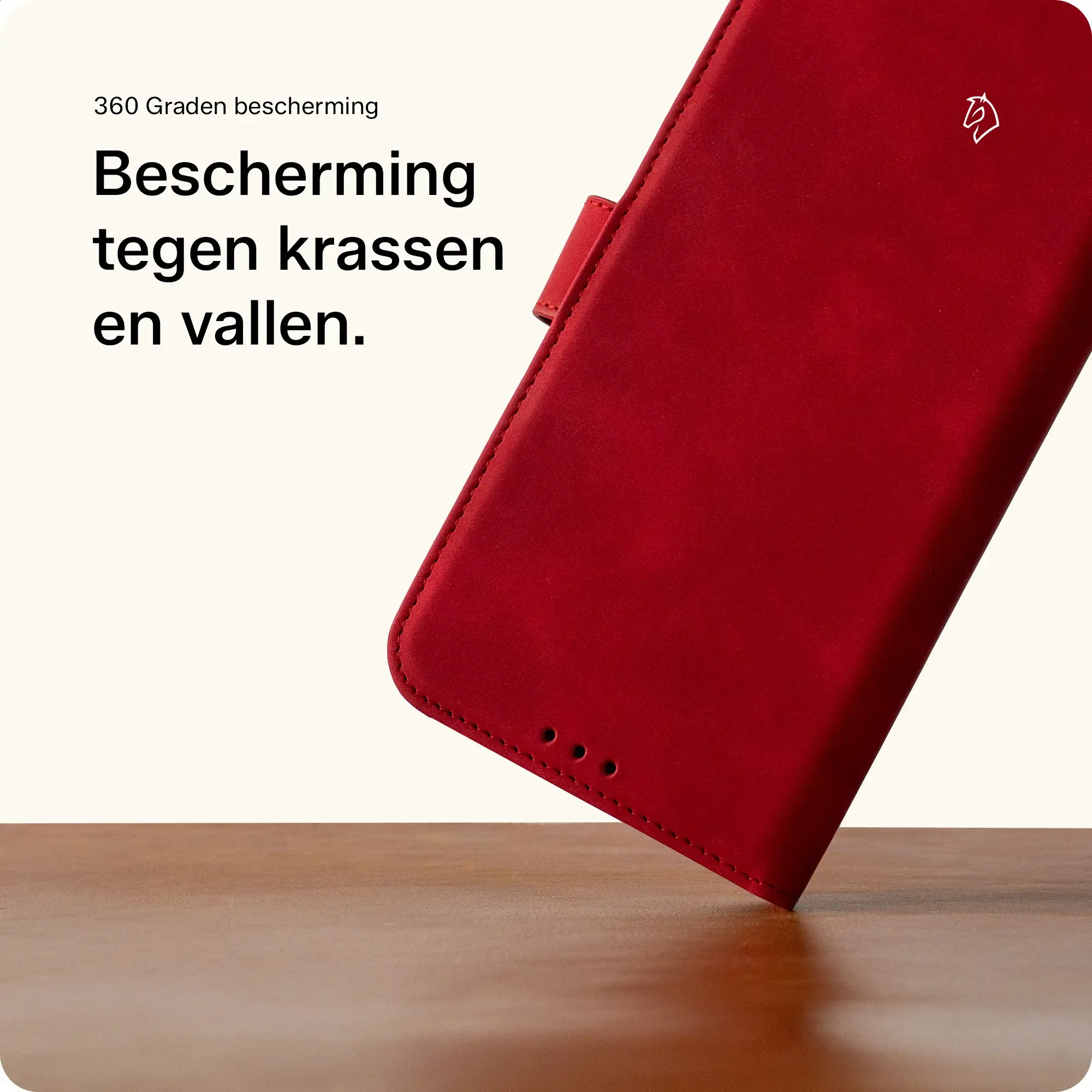 Rosso Element Samsung Galaxy A16 Hoesje Book Case Wallet Rood afbeelding 5