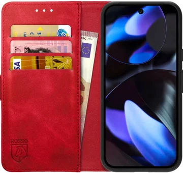 Rosso Element Google Pixel 9a Hoesje Book Case Wallet Rood