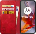 Rosso Element Motorola Moto G75 Hoesje Book Case Wallet Rood