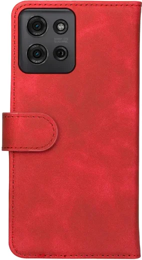 Rosso Element Motorola Moto G75 Hoesje Book Case Wallet Rood afbeelding 2