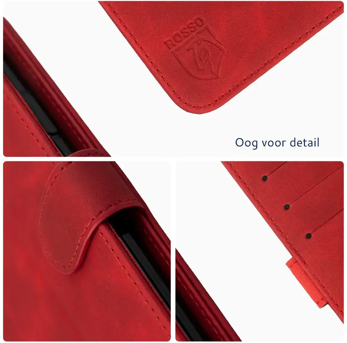Rosso Element Xiaomi 14T Hoesje Book Case Wallet Rood afbeelding 3