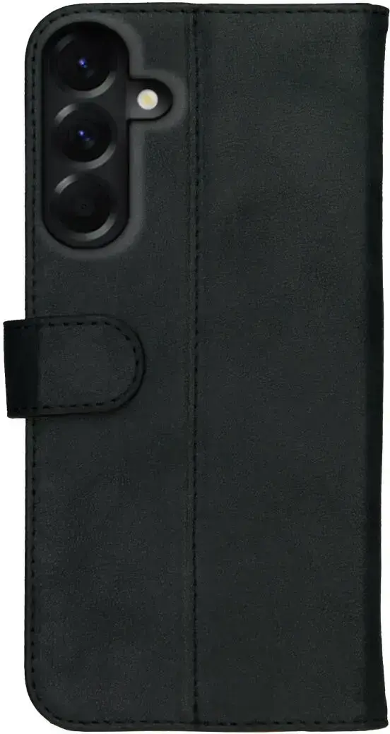 Rosso Deluxe Samsung Galaxy A56 Hoesje Echt Leer Book Case Zwart afbeelding 11