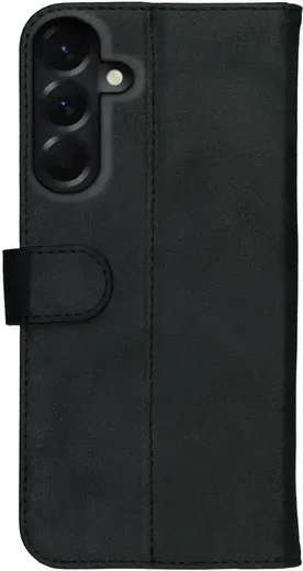 Rosso Deluxe Samsung Galaxy A56 Hoesje Echt Leer Book Case Zwart afbeelding 11