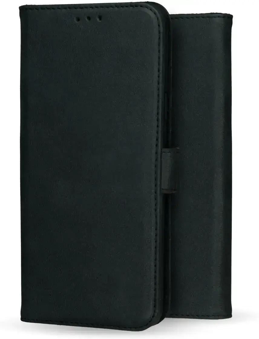Rosso Deluxe Samsung Galaxy A56 Hoesje Echt Leer Book Case Zwart afbeelding 12