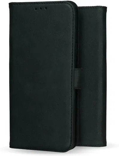 Rosso Deluxe Samsung Galaxy A56 Hoesje Echt Leer Book Case Zwart afbeelding 12
