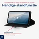 Rosso Deluxe Samsung Galaxy A56 Hoesje Echt Leer Book Case Zwart afbeelding 9
