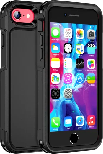 Apple iPhone SE (2020/2022) Hoesje Dual-Layer Hybride met MagSafe Zwart afbeelding 7