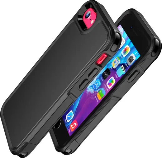 Apple iPhone SE (2020/2022) Hoesje Dual-Layer Hybride met MagSafe Zwart afbeelding 8