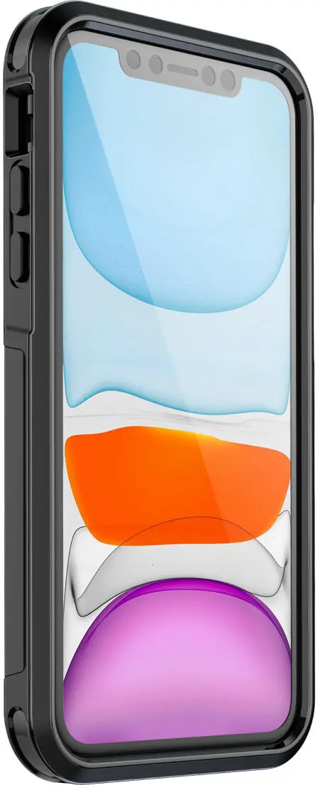 Apple iPhone 11 / XR Hoesje Dual-Layer Hybride Back Cover met MagSafe Zwart afbeelding 8