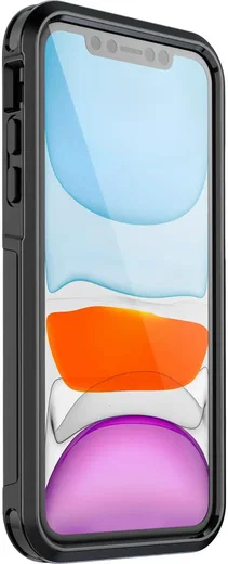 Apple iPhone 11 / XR Hoesje Dual-Layer Hybride Back Cover met MagSafe Zwart afbeelding 8