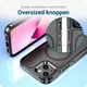 Apple iPhone 12 / 12 Pro Hoesje Dual-Layer Hybride Back Cover met MagSafe Zwart afbeelding 7
