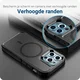 Apple iPhone 12 / 12 Pro Hoesje Dual-Layer Hybride Back Cover met MagSafe Zwart afbeelding 6