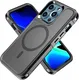 Apple iPhone 13 Pro Hoesje Dual-Layer Hybride Back Cover met MagSafe Zwart afbeelding 1