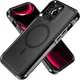Apple iPhone 13 Pro Max Hoesje Dual-Layer Hybride Back Cover met MagSafe Zwart afbeelding 1
