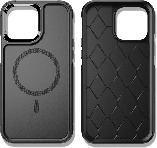 Apple iPhone 13 Pro Max Hoesje Dual-Layer Hybride Back Cover met MagSafe Zwart afbeelding 8