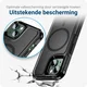 Apple iPhone 14 Hoesje Dual-Layer Hybride Back Cover met MagSafe Zwart afbeelding 2