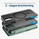 Apple iPhone 14 Pro Hoesje Dual-Layer Hybride Back Cover met MagSafe Zwart afbeelding 3