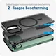 Apple iPhone 14 Pro Max Hoesje Dual-Layer Hybride Back Cover met MagSafe Zwart afbeelding 5
