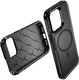 Apple iPhone 14 Pro Max Hoesje Dual-Layer Hybride Back Cover met MagSafe Zwart afbeelding 9