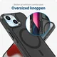 Apple iPhone 15 Hoesje Dual-Layer Hybride Back Cover met MagSafe Zwart afbeelding 5