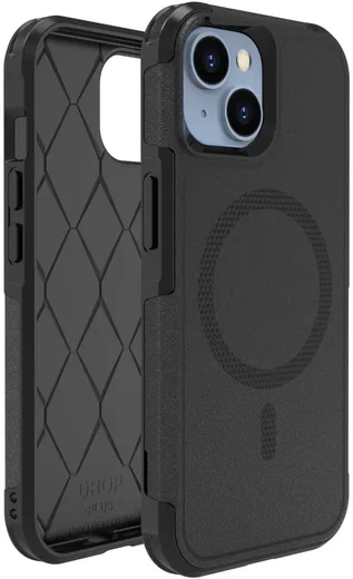 Apple iPhone 15 Hoesje Dual-Layer Hybride Back Cover met MagSafe Zwart afbeelding 10