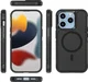 Apple iPhone 15 Pro Hoesje Dual-Layer Hybride Back Cover met MagSafe Zwart afbeelding 12