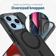 Apple iPhone 15 Pro Max Hoesje Dual-Layer Hybride Back Cover met MagSafe Zwart afbeelding 8