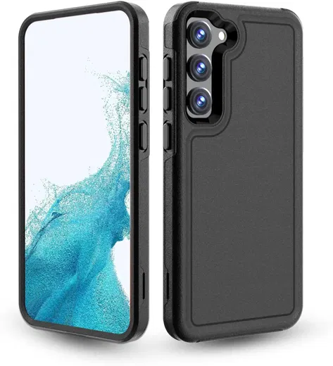 Samsung Galaxy S23 Hoesje Dual-Layer Hybride Back Cover met MagSafe Zwart afbeelding 7