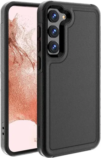 Samsung Galaxy S23 Plus Hoesje Dual-Layer Hybride Back Cover met MagSafe Zwart afbeelding 1