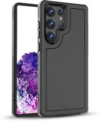 Samsung Galaxy S23 Ultra Hoesje Dual-Layer Hybride Back Cover met MagSafe Zwart afbeelding