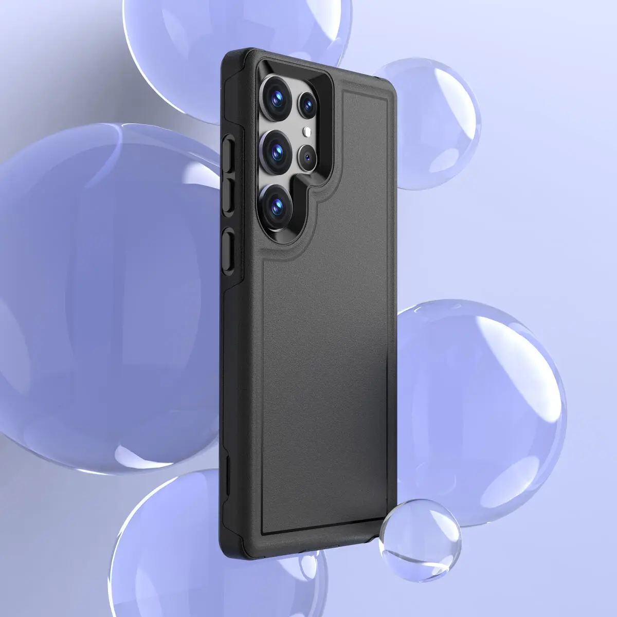 Samsung Galaxy S23 Ultra Hoesje Dual-Layer Hybride Back Cover met MagSafe Zwart afbeelding 7