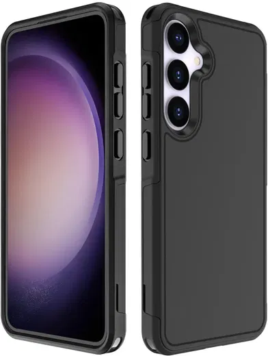 Samsung Galaxy S24 Hoesje Dual-Layer Hybride Back Cover met MagSafe Zwart afbeelding 7