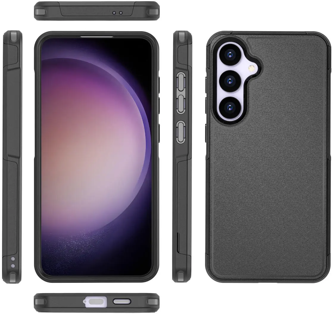 Samsung Galaxy S24 Hoesje Dual-Layer Hybride Back Cover met MagSafe Zwart afbeelding 8