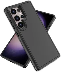 Samsung Galaxy S24 Ultra Hoesje Dual-Layer Hybride Back Cover met MagSafe Zwart afbeelding
