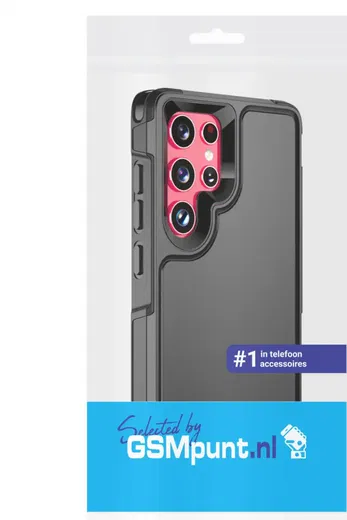 Samsung Galaxy S24 Ultra Hoesje Dual-Layer Hybride Back Cover met MagSafe Zwart afbeelding 9