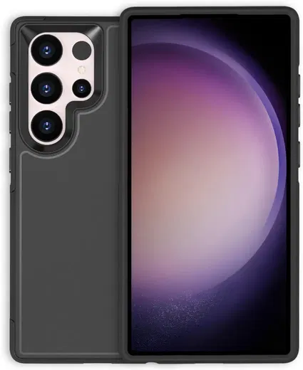 Samsung Galaxy S24 Ultra Hoesje Dual-Layer Hybride Back Cover met MagSafe Zwart afbeelding 8