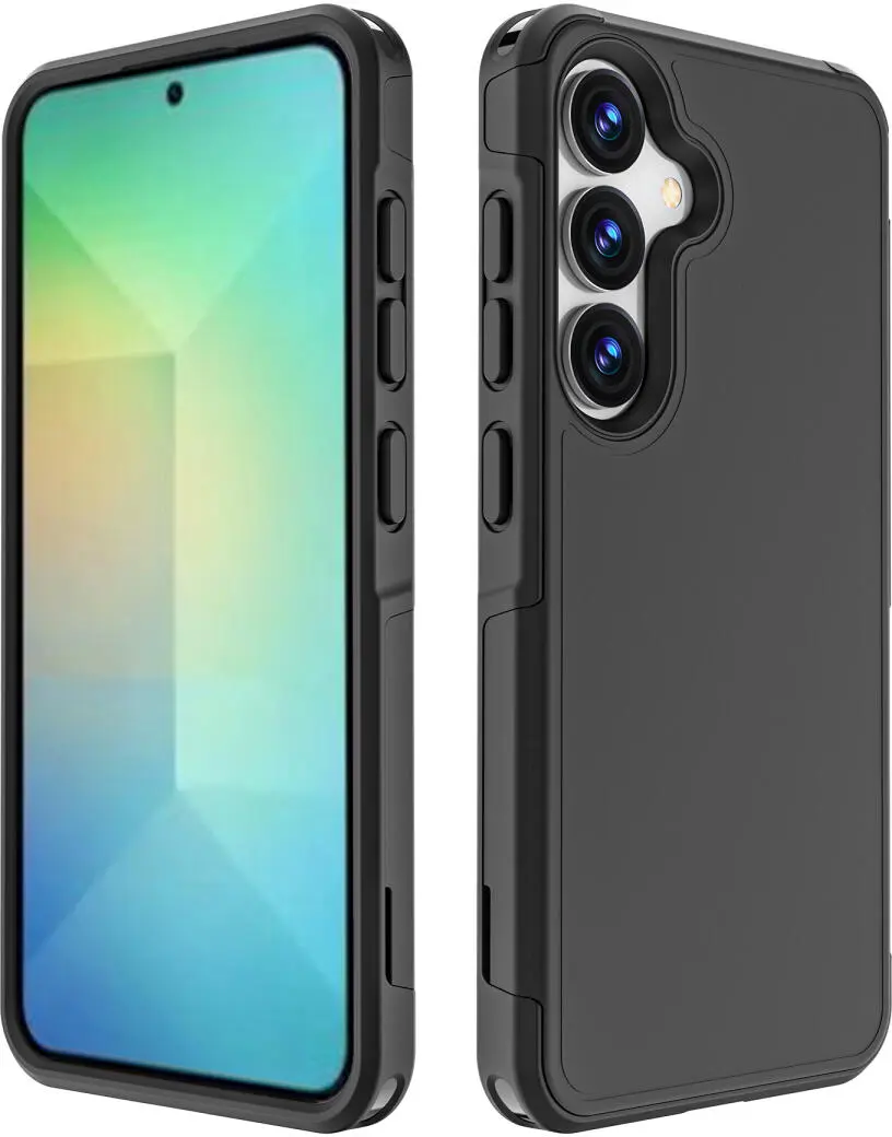 Samsung Galaxy S25 Hoesje Dual-Layer Hybride Back Cover met MagSafe / Qi2 Zwart afbeelding 7