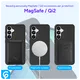 Samsung Galaxy S25 Hoesje Dual-Layer Hybride Back Cover met MagSafe / Qi2 Zwart afbeelding 4