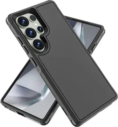 Samsung Galaxy S25 Ultra Hoesje Dual-Layer Back Cover met MagSafe / Qi2 Zwart afbeelding