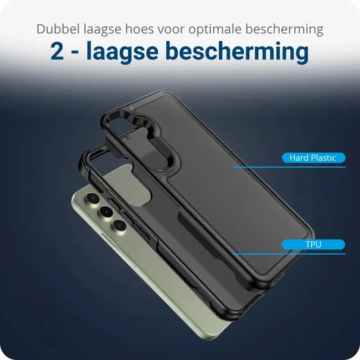 Samsung Galaxy A54 Hoesje Dual-Layer Hybride Back Cover met MagSafe Zwart afbeelding 4